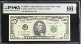United States 5 Dollars Usa 1995 P 498 B New York Gem UNC PMG 66 EPQ
