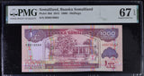 Somaliland 1000 Shillings 2015 P 20 d Superb Gem PMG 67 EPQ