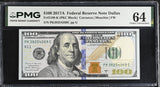 United States 100 Dollars USA 2017A P 548 K Dallas Choice UNC PMG 64