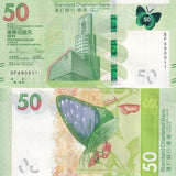 Hong Kong 50 Dollars 2023 P 303 SCB UNC