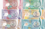 Vanuatu Set 6 UNC 200 500 1000 2000 5000 10000 V 2014-2020 P 12 13 14 18 19 20