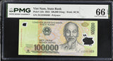 Vietnam 100000 Dong 2023 Polymer P 122 t Gem UNC PMG 66 EPQ