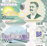 USA United State 50 Dollars 2022 POLYMER 36th Nevada