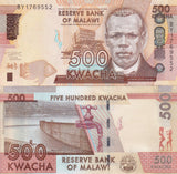 Malawi 500 Kwacha 2021 P 66 UNC ,Mulunguzi Dam (Zomba), faucet