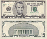 United States 5 Dollars USA 1999 P 505* Replacement Chicago IL"G" UNC