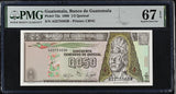 Guatemala 1/2 Half Quetzal 50 centavos 1989 P 72 a Superb Gem UNC PMG 67 EPQ