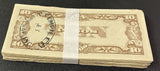 Philippines 10 PESOS 1942 WWII Japanese Occupation P 108 HEAVY USED LOT 100 PCS