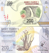 Madagascar 200 Ariary 2025 P 98 New Sign UNC
