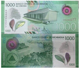 Nicaragua 1000 Cordobas 2017 P 218 a Polymer UNC
