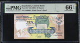 Seychelles 10 Rupees ND 1989 P 32 Gem UNC PMG 66 EPQ