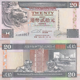 Hong Kong 20 Dollars 1993 P 201 a HSBC UNC