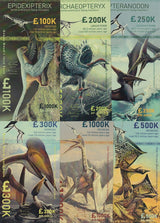 Queen Maud Land Set 6 100k-300k 500k 1000k Flying Dinosaurs Polymer Fantasy