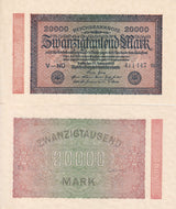 Germany 20000 Mark 1923 P 85 a Aunc