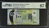 Mauritania 100 Ouguiya 2017 P 23 a Polymer Superb Gem UNC PMG 67 EPQ