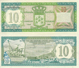 Netherlands Antilles 10 Gulden 1984 P 16 b UNC