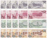 Argentina Set 4 X LOT 5 = 20 UNC 50 100 500 1000 Pesos ND 1976-83 P 301-304 UNC
