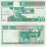 Namibia 50 Dollars ND 1993 P 2 a UNC