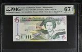 East Caribbean 5 Dollars ND 1994 P 31 m Montserrat Superb Gem UNC PMG 67 EPQ