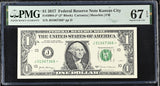 United States 1 Dollar USA 2017 P 544* Rep J Kansas Superb Gem UNC PMG 67 EPQ