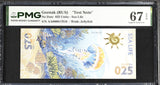 Test Note 025 Jellyfish Russia Goznak 2025 Superb Gem UNC PMG 67 EPQ