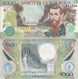 Colombia 5000 Pesos Oro 2010 P 452 l UNC