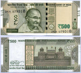 India 500 Rupees 2018 P 114 k UNC ,Red Fort, Delhi ,Mahatma Gandhi