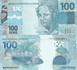 Brazil 100 Reais 2010 2020 P 257 f UNC