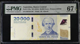Argentina 20000 Pesos ND 2024 P 370 a Superb Gem UNC PMG 67 EPQ