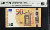 Euro 50 Euro 2017 France P 30 u UD Superb Gem UNC PMG 69 EPQ TOP POP