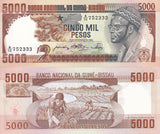 Guinea Bissau 5000 Pesos 1984 P 9 UNC