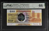 Singapore 50 Dollars 1990 P 30 Polymer Commemorative Gem UNC PMG 66 EPQ