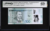 Jamaica 100 Dollars 2022 P 97 Commemorative Superb Gem UNC PMG 69 EPQ