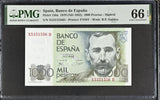 Spain 1000 Pesetas 1979 ND 1982 P 158 a Gem UNC PMG 66 EPQ