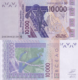 Niger West African States 10000 Francs 2024 P 618 UNC