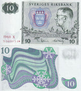 Sweden 10 Kronor 1968 P 52* Replacement UNC