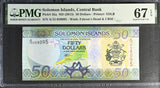 Solomon Islands 50 Dollars ND 2013 P 35 a NICE 059095 Superb Gem UNC PMG 67 EPQ