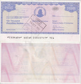 Zimbabwe 10000 Dollars Travellers Cheque ND 2003 P 17 UNC