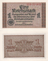 Germany 1 Reichsmark ND 1940-1945 P R136a UNC