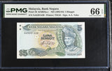 Malaysia 5 Ringgit ND 1983-1984 P 20 Gem UNC PMG 66 EPQ