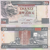 Hong Kong 20 Dollars 1995 P 201 b HSBC UNC