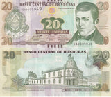 Honduras 20 Lempiras 2016 P 100 UNC