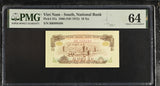 South Vietnam 10 Xu 1966 ND 1975 P 37 a Choice UNC PMG 64
