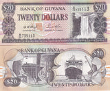 Guyana 20 Dollars ND 1996 P 30 b UNC
