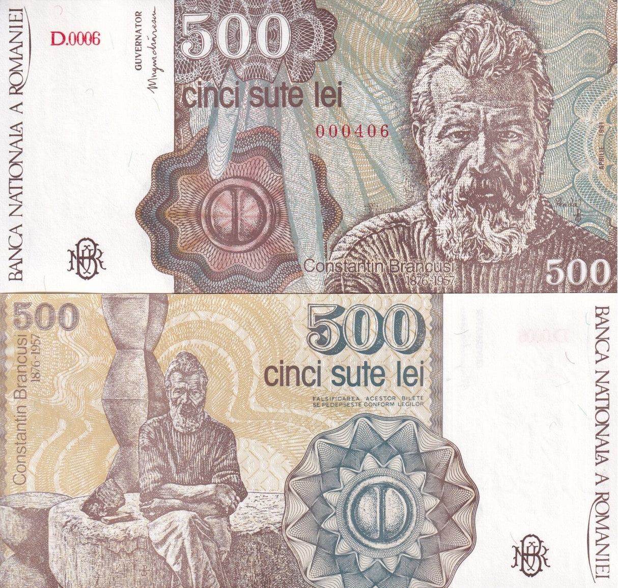 Romania 500 Lei 1991 P 98 b UNC