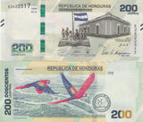 Honduras 200 Lempiras 2019/2021 P 105 Bird Commemorative Independence UNC