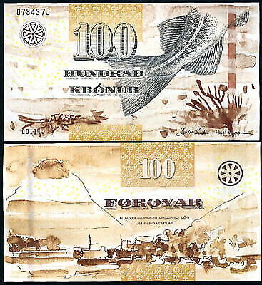 Faeroe Islands 100 Kronur 2011 P 30 UNC