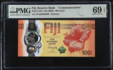 Fiji 100 Cents ND 2023 Dragon Comm. P 124 a Superb Gem UNC PMG 69 EPQ