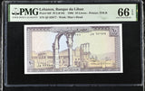 Lebanon 10 Livres 1986 P 63 f Gem UNC PMG 66 EPQ