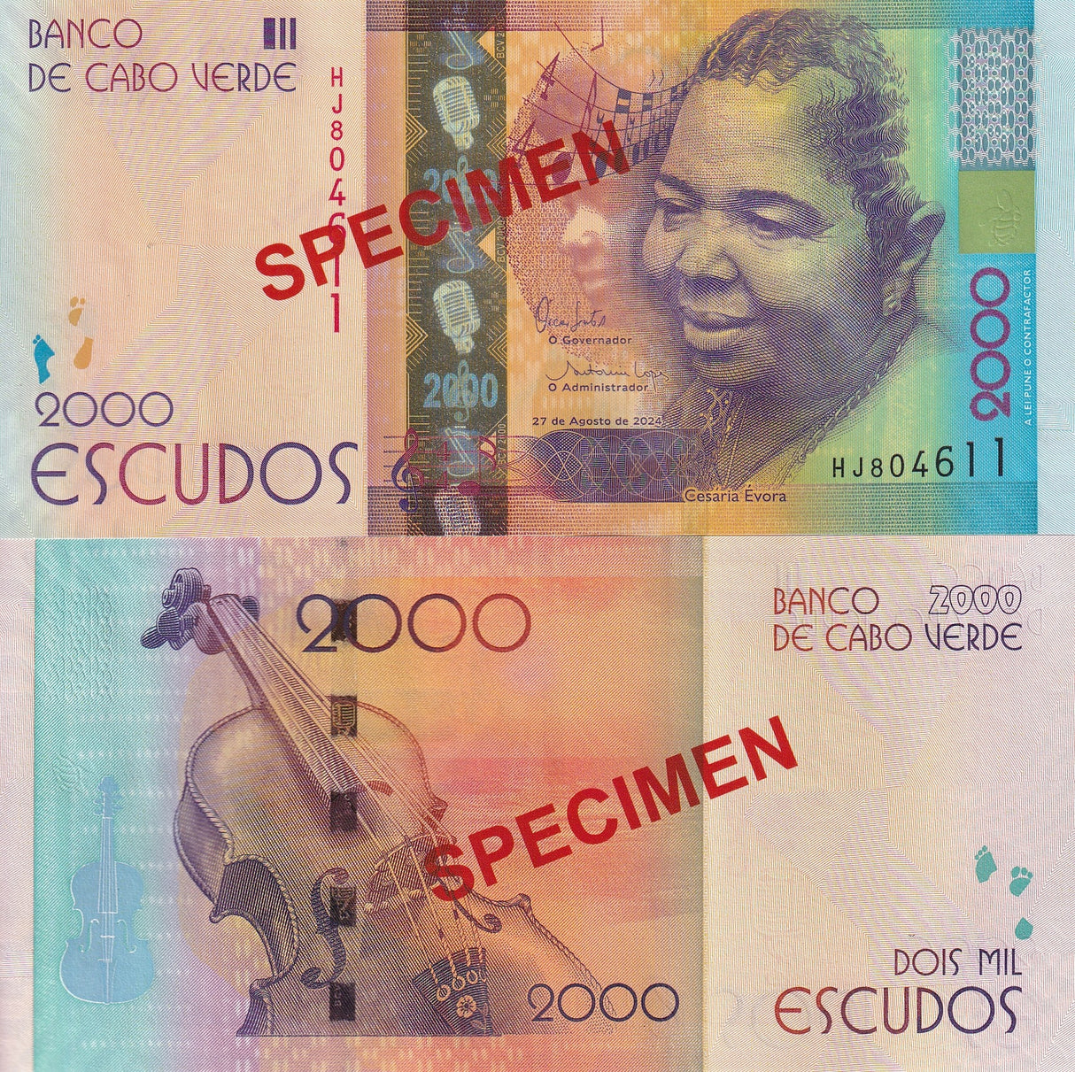 Cape Verde 2000 Escudos 2024 / 2025 P New Specimen UNC