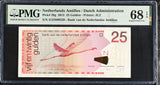 Netherlands Antilles 25 Gulden 2012 P 29 g Superb Gem UNC PMG 68 EPQ TOP POP